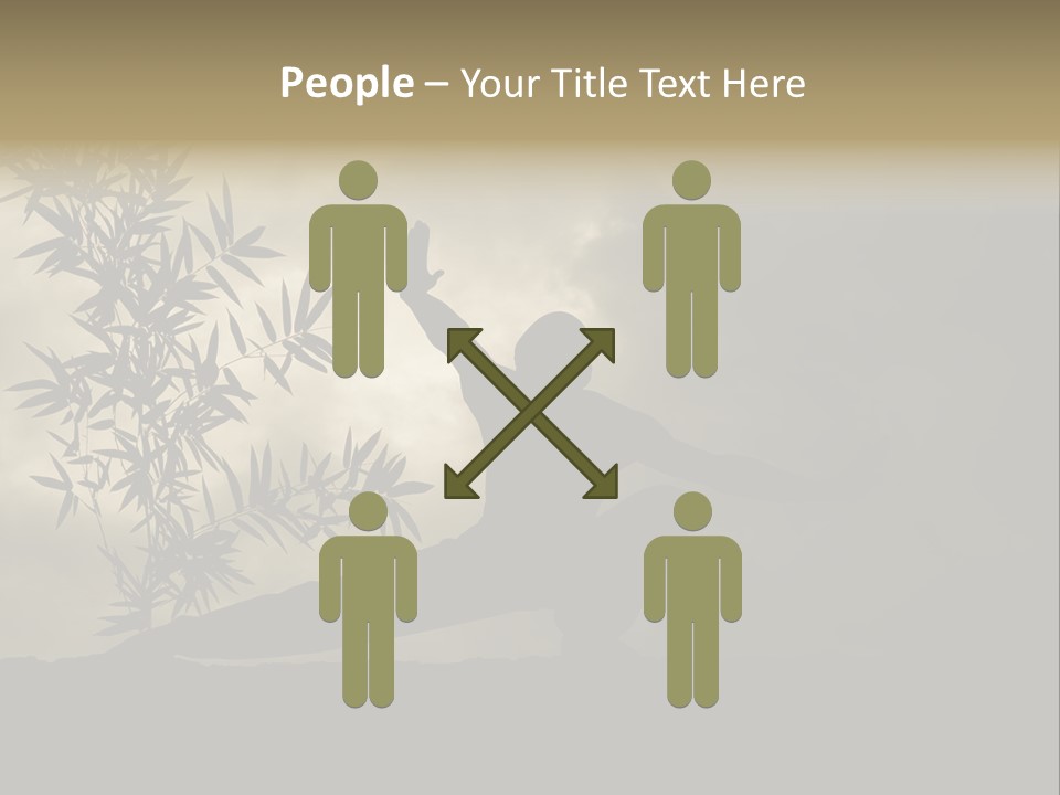 Spiritual Bamboo Defend PowerPoint Template