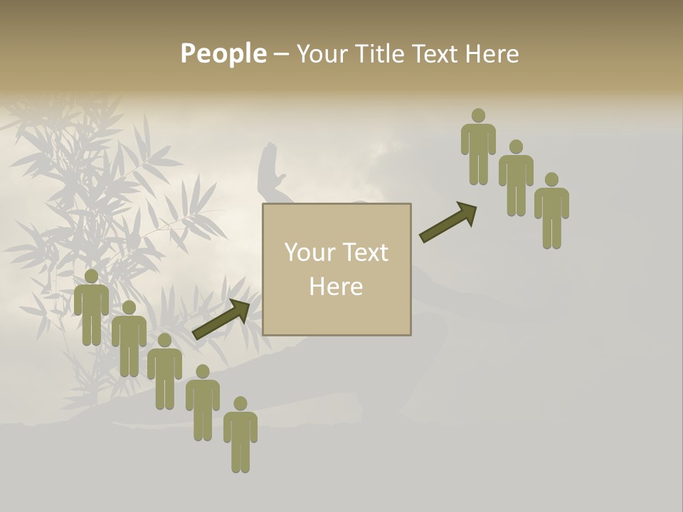 Spiritual Bamboo Defend PowerPoint Template