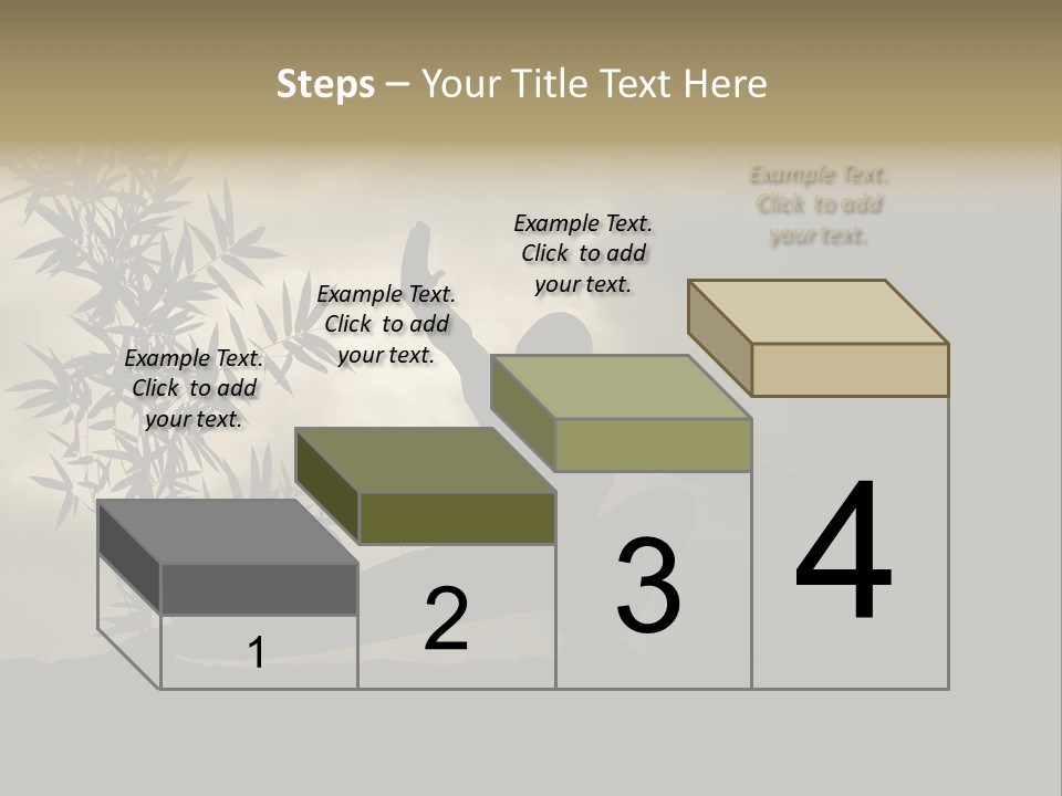 Spiritual Bamboo Defend PowerPoint Template