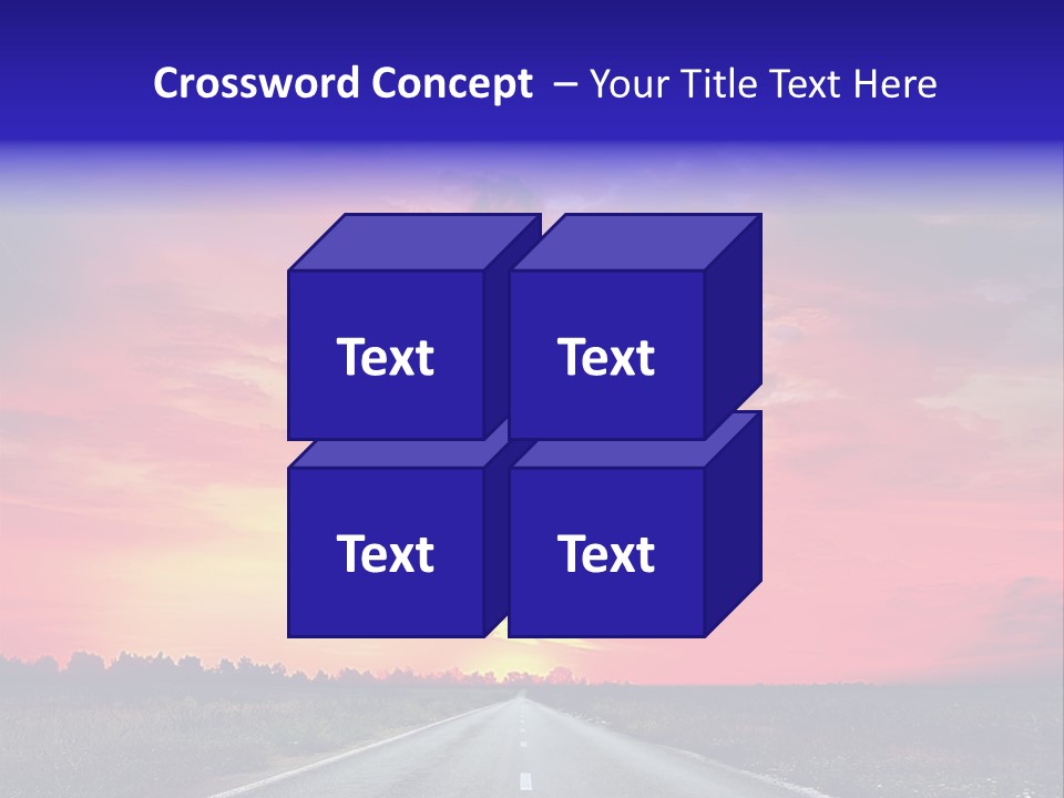 Grass Blur Middle PowerPoint Template