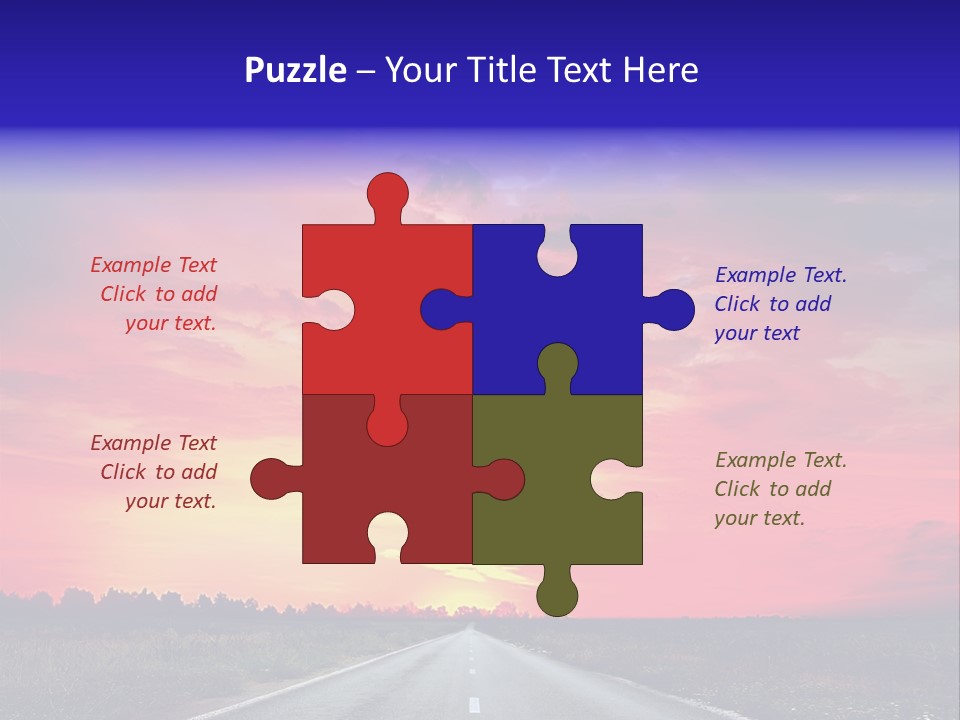 Grass Blur Middle PowerPoint Template