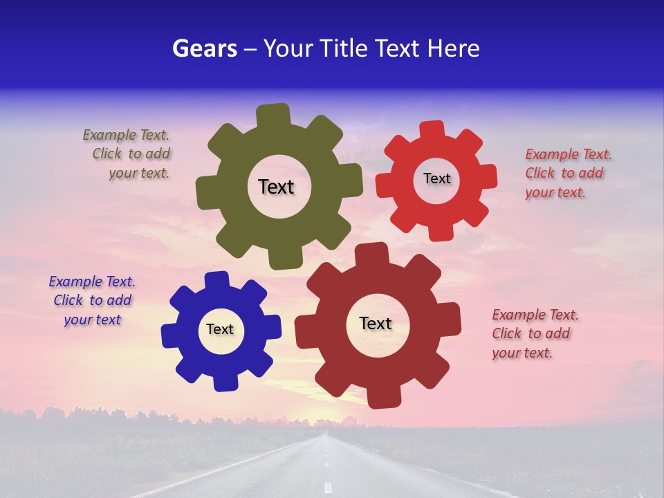 Grass Blur Middle PowerPoint Template