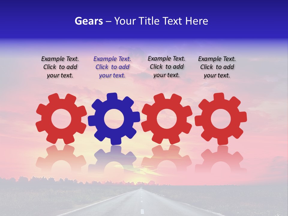 Grass Blur Middle PowerPoint Template