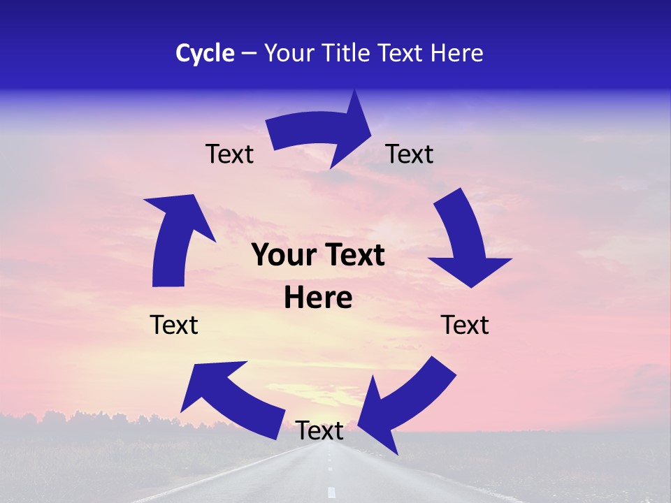 Grass Blur Middle PowerPoint Template