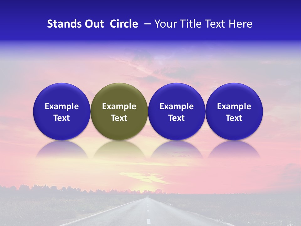 Grass Blur Middle PowerPoint Template
