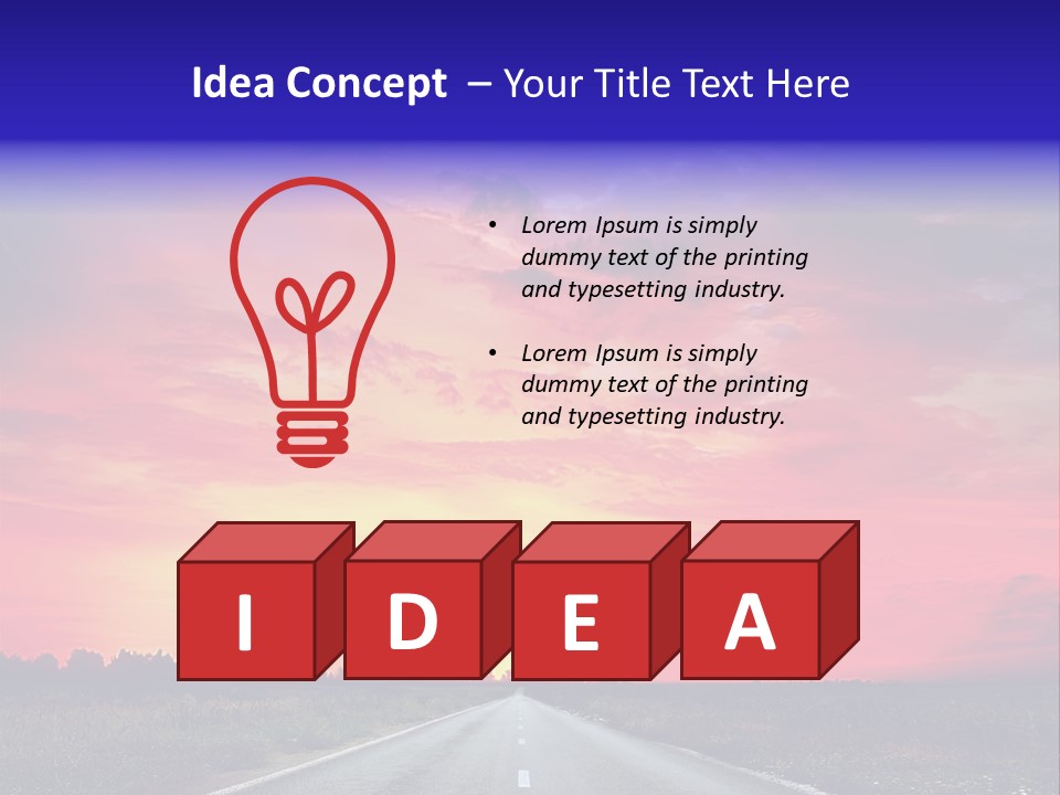 Grass Blur Middle PowerPoint Template