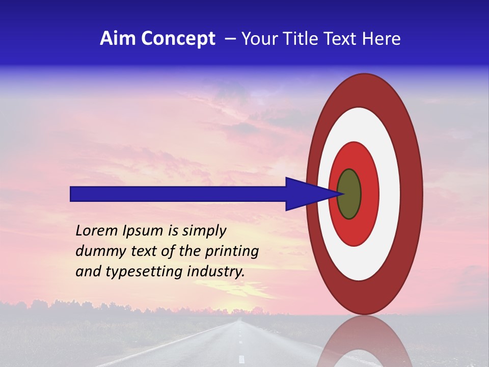 Grass Blur Middle PowerPoint Template