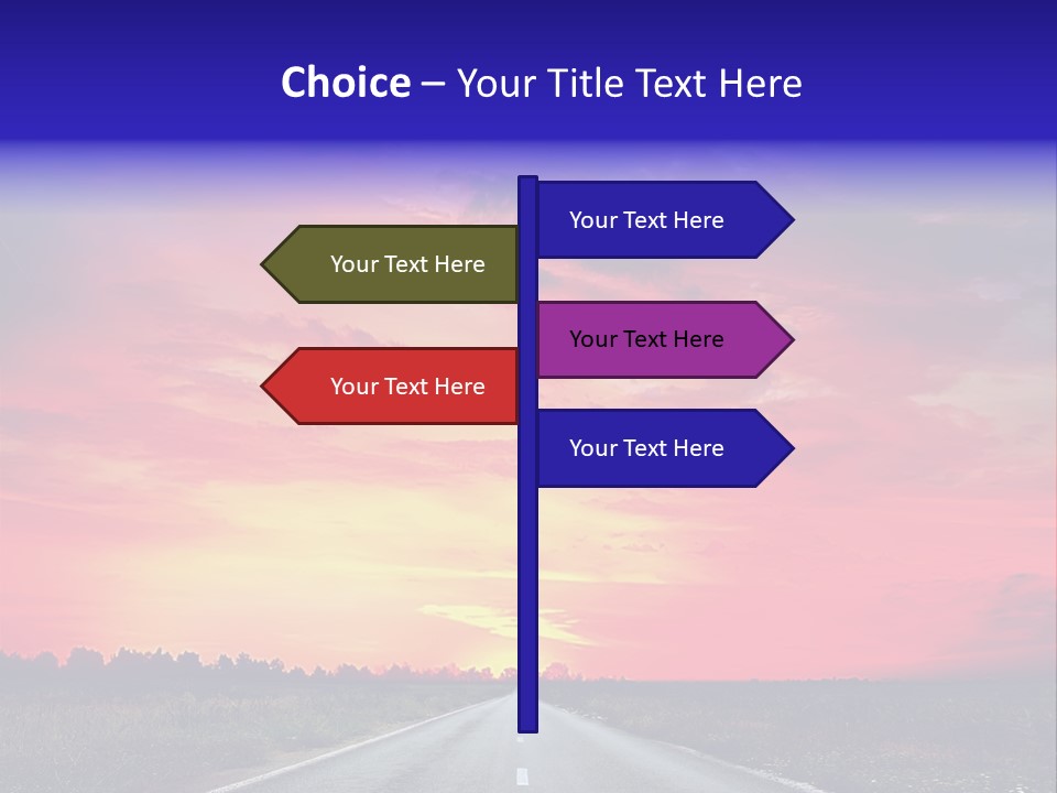 Grass Blur Middle PowerPoint Template