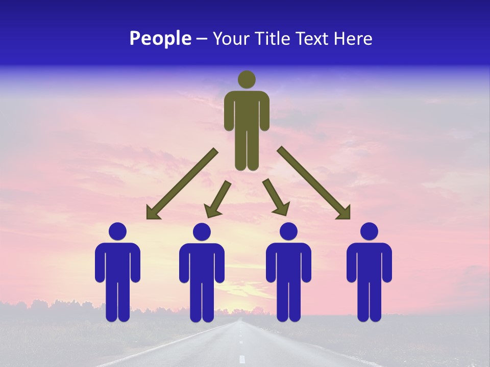 Grass Blur Middle PowerPoint Template