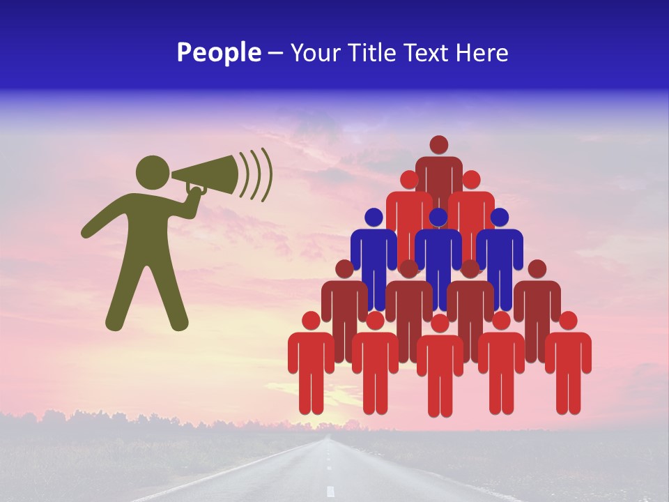 Grass Blur Middle PowerPoint Template