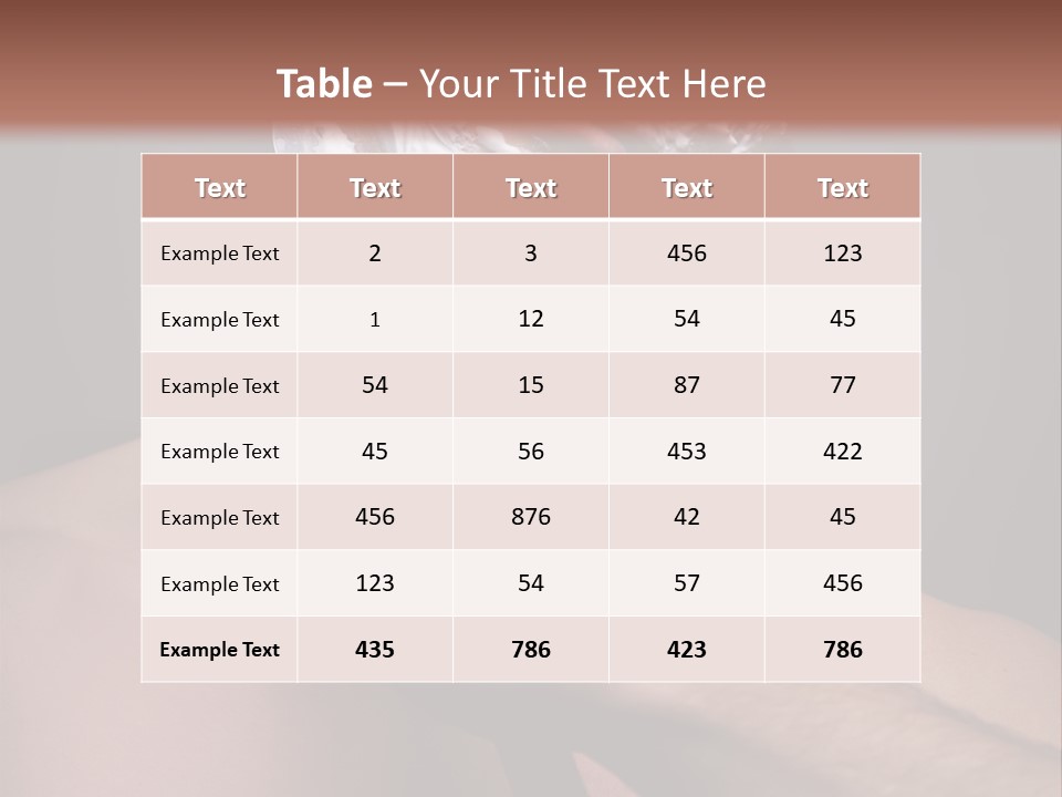 Hair Charming Blade PowerPoint Template