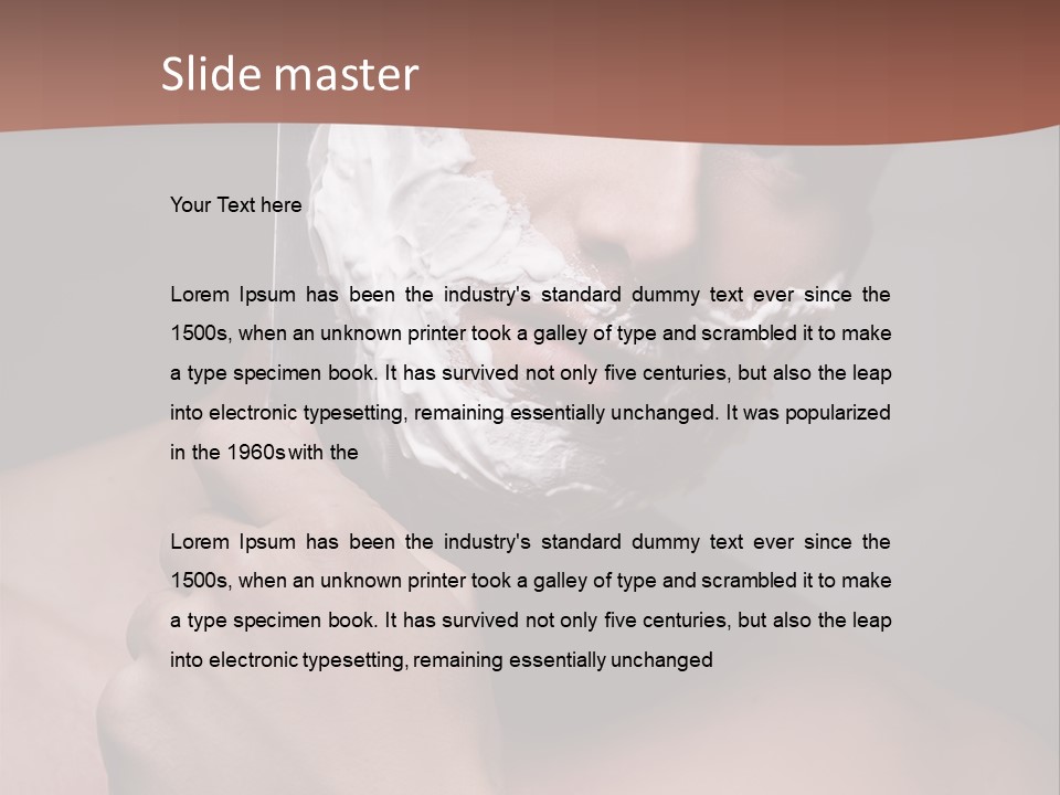 Clean Male Groom PowerPoint Template
