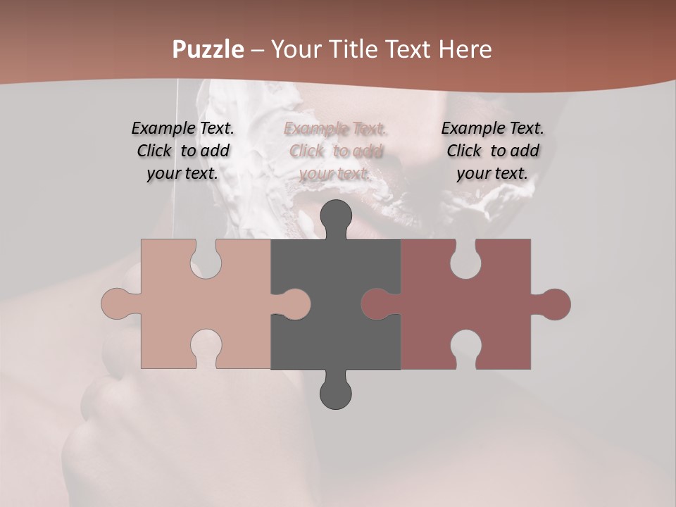 Clean Male Groom PowerPoint Template