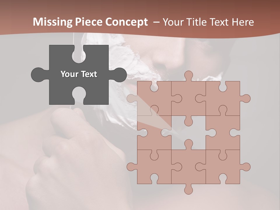 Clean Male Groom PowerPoint Template