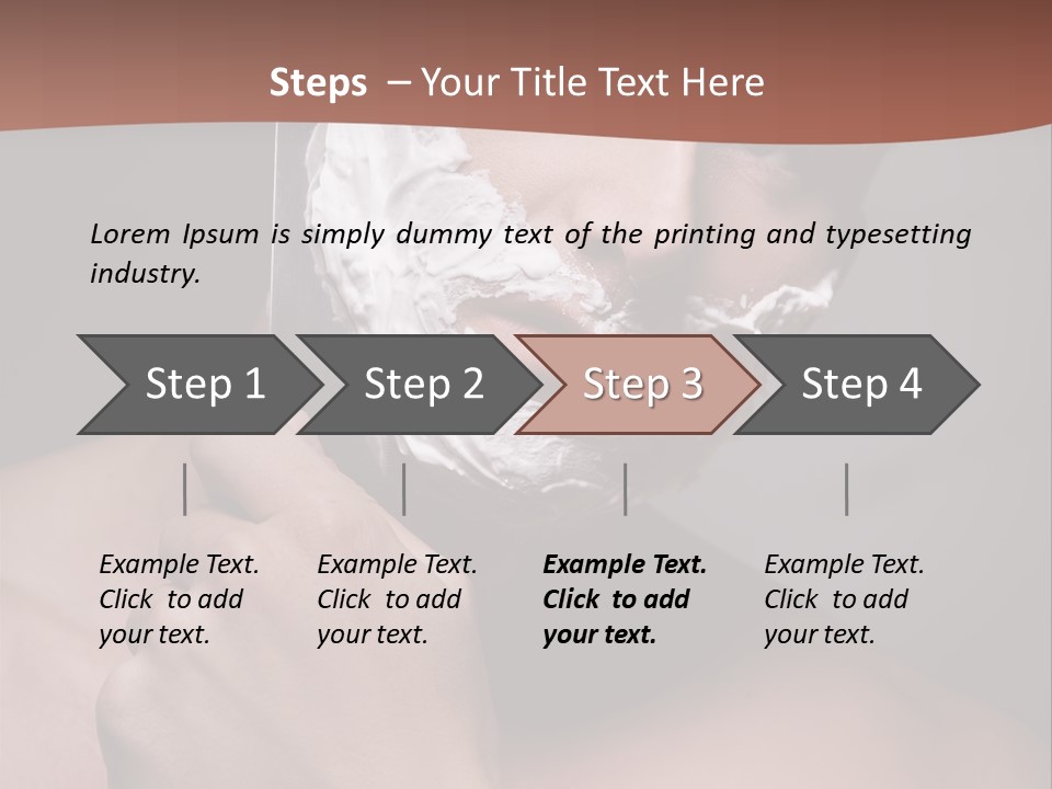 Clean Male Groom PowerPoint Template