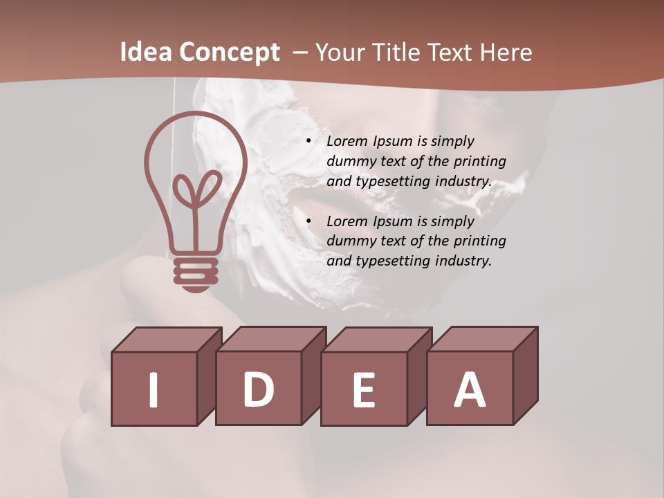 Clean Male Groom PowerPoint Template