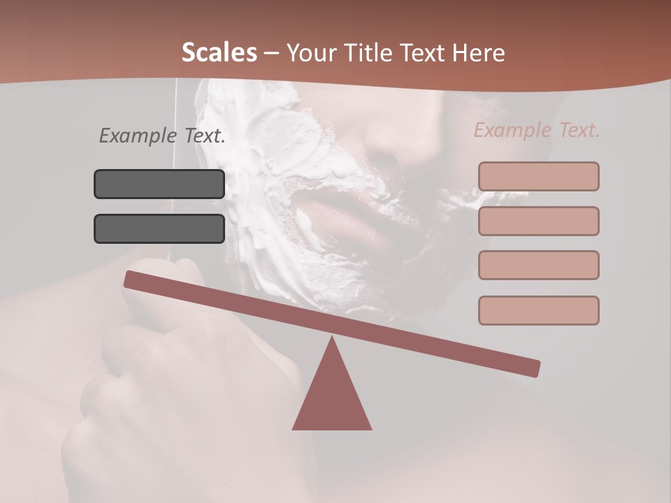 Clean Male Groom PowerPoint Template