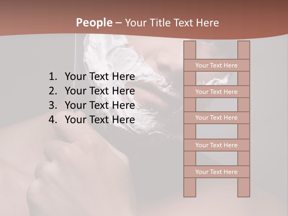 Clean Male Groom PowerPoint Template