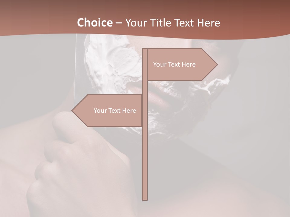 Clean Male Groom PowerPoint Template