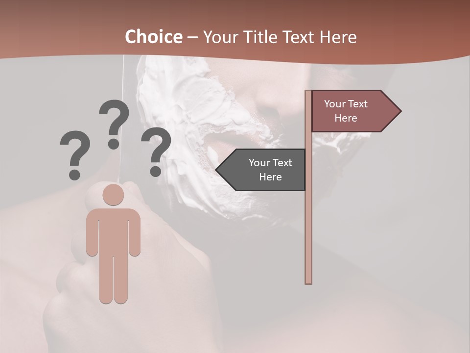 Clean Male Groom PowerPoint Template