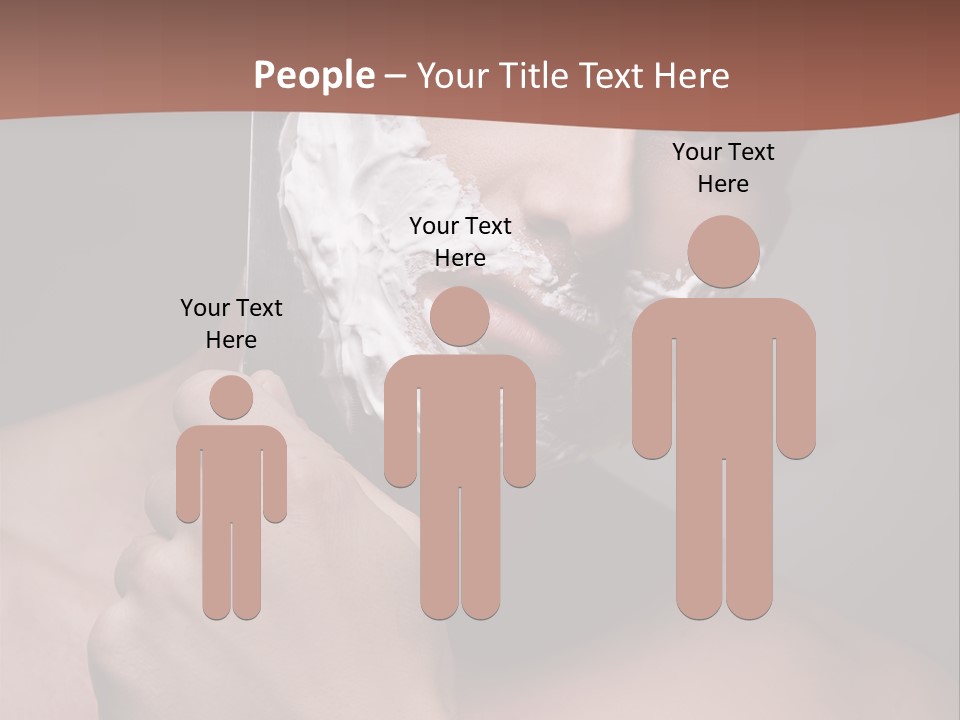 Clean Male Groom PowerPoint Template