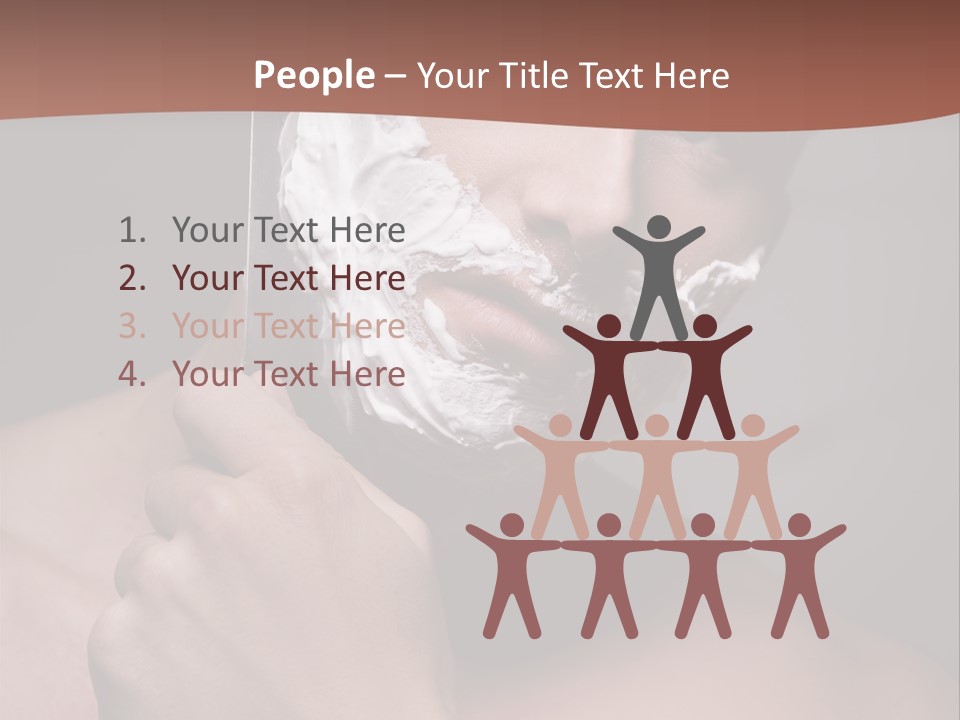 Clean Male Groom PowerPoint Template