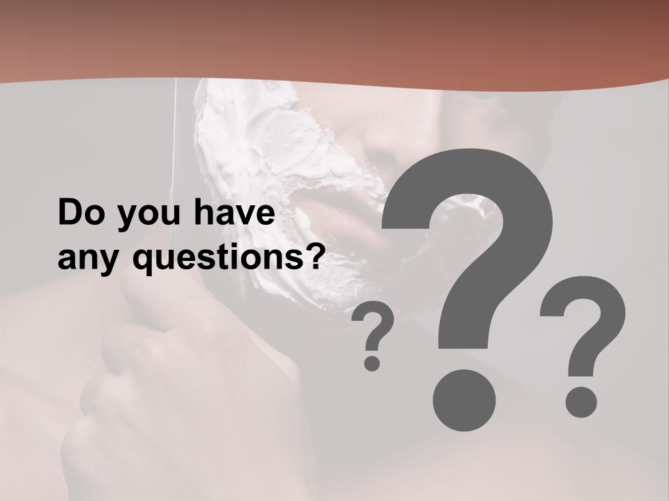 Clean Male Groom PowerPoint Template