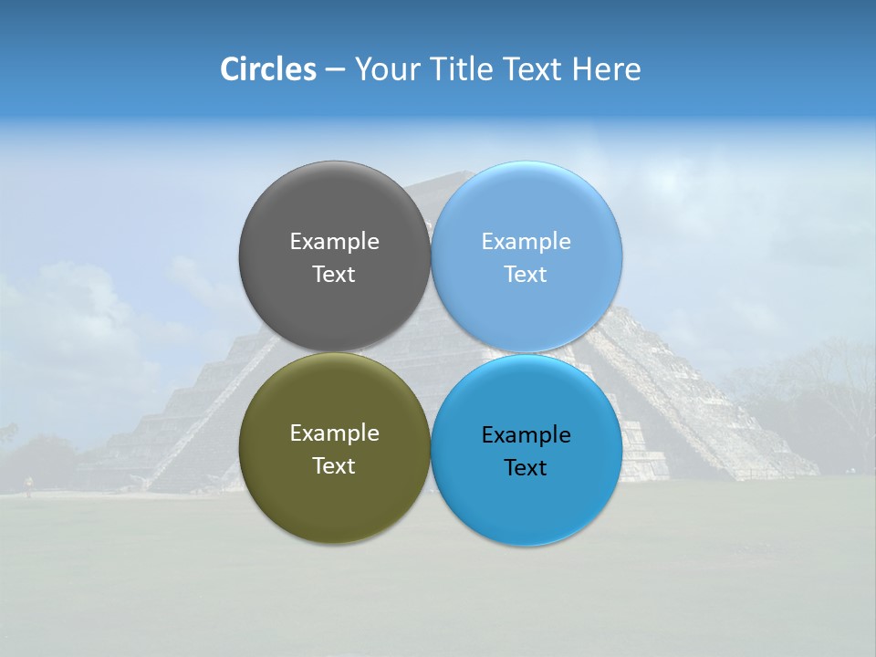 America Remains Chichen Itza PowerPoint Template