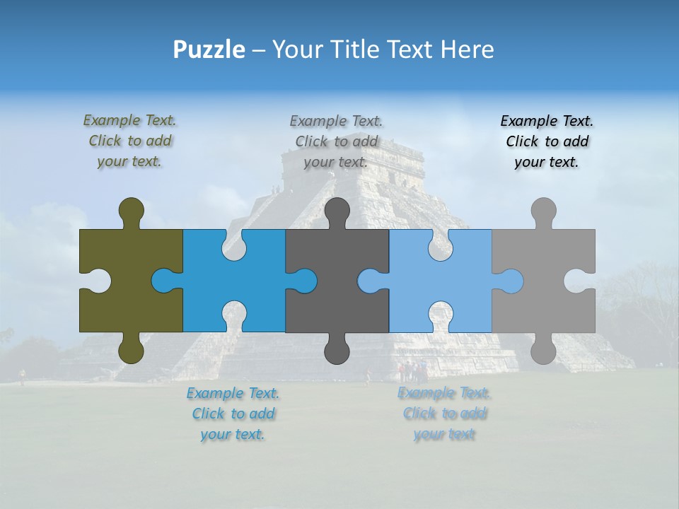 America Remains Chichen Itza PowerPoint Template