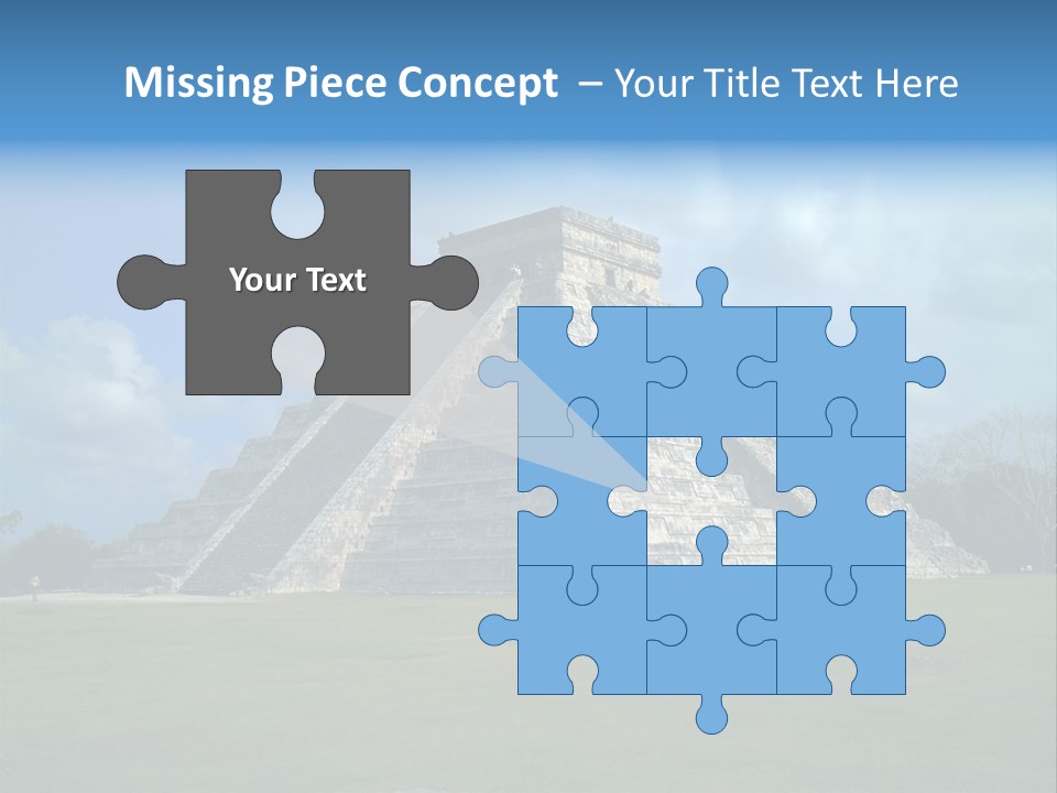 America Remains Chichen Itza PowerPoint Template