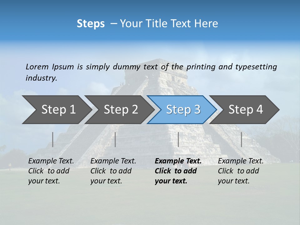 America Remains Chichen Itza PowerPoint Template