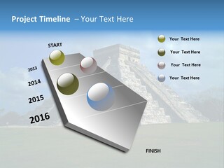 America Remains Chichen Itza PowerPoint Template