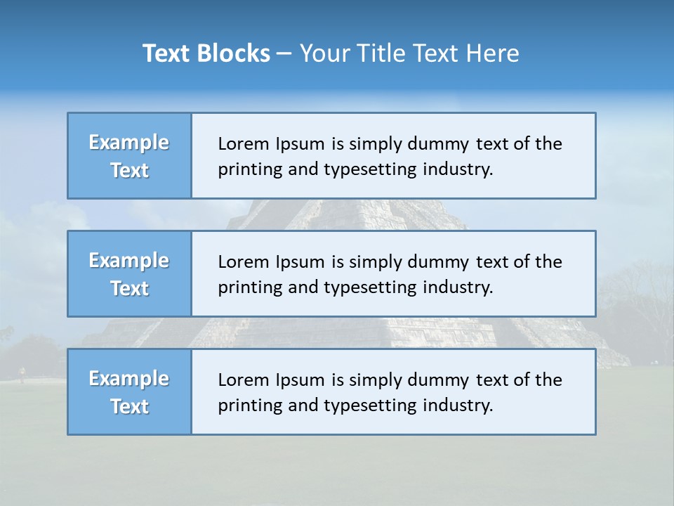 America Remains Chichen Itza PowerPoint Template