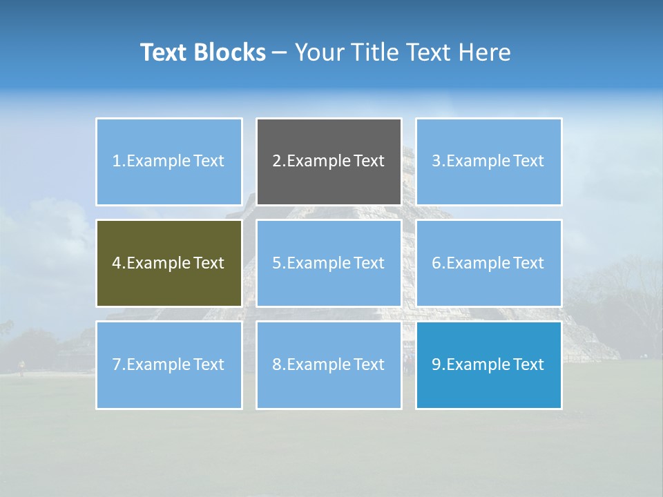America Remains Chichen Itza PowerPoint Template