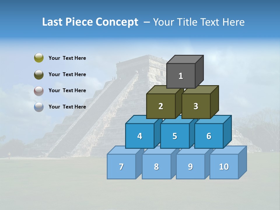America Remains Chichen Itza PowerPoint Template
