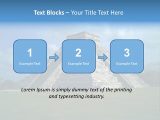 America Remains Chichen Itza PowerPoint Template