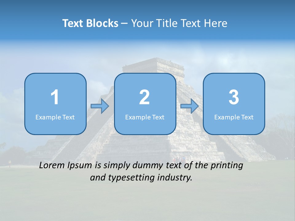 America Remains Chichen Itza PowerPoint Template