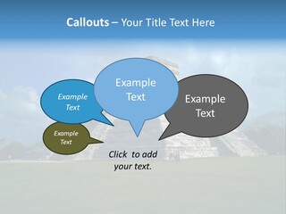 America Remains Chichen Itza PowerPoint Template
