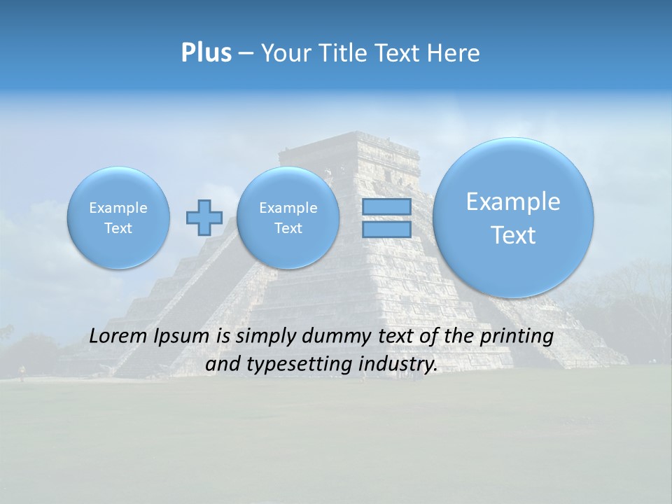 America Remains Chichen Itza PowerPoint Template