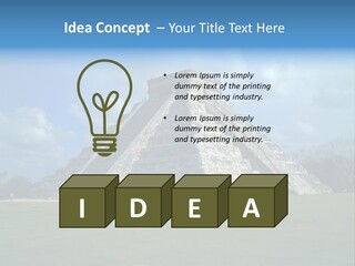 America Remains Chichen Itza PowerPoint Template