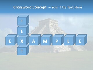 America Remains Chichen Itza PowerPoint Template