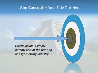America Remains Chichen Itza PowerPoint Template