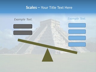 America Remains Chichen Itza PowerPoint Template