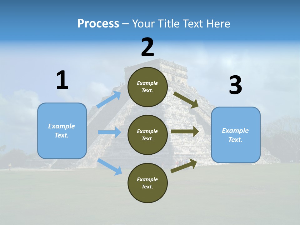 America Remains Chichen Itza PowerPoint Template