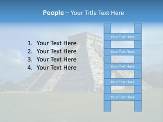 America Remains Chichen Itza PowerPoint Template