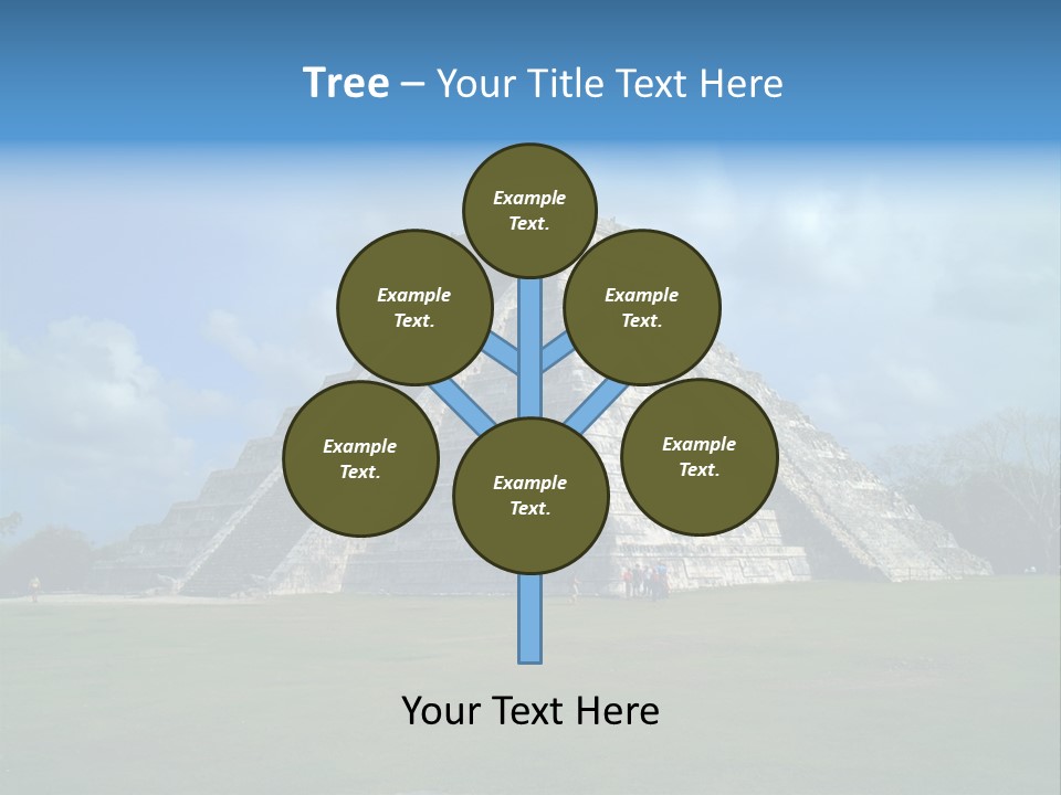 America Remains Chichen Itza PowerPoint Template