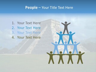 America Remains Chichen Itza PowerPoint Template