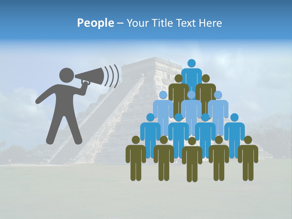 America Remains Chichen Itza PowerPoint Template