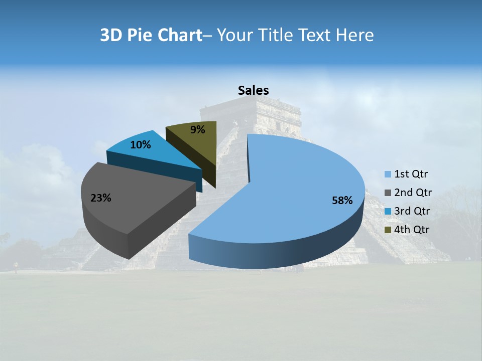 America Remains Chichen Itza PowerPoint Template