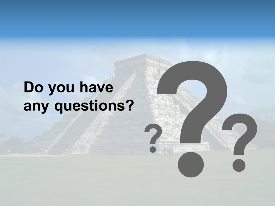 America Remains Chichen Itza PowerPoint Template